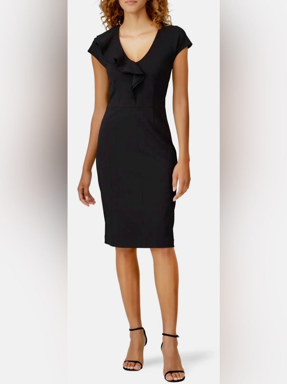 Kate Spade New York Ruffle Matte Crepe Sheath Dress